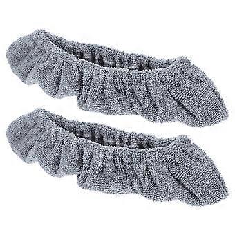 Grey Elastic Skate Covers for Ice Skates 1Pair Adjustable Plush Protector