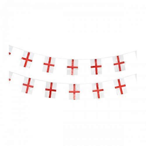 Smiffys Rectangular Plastic England Flag Bunting