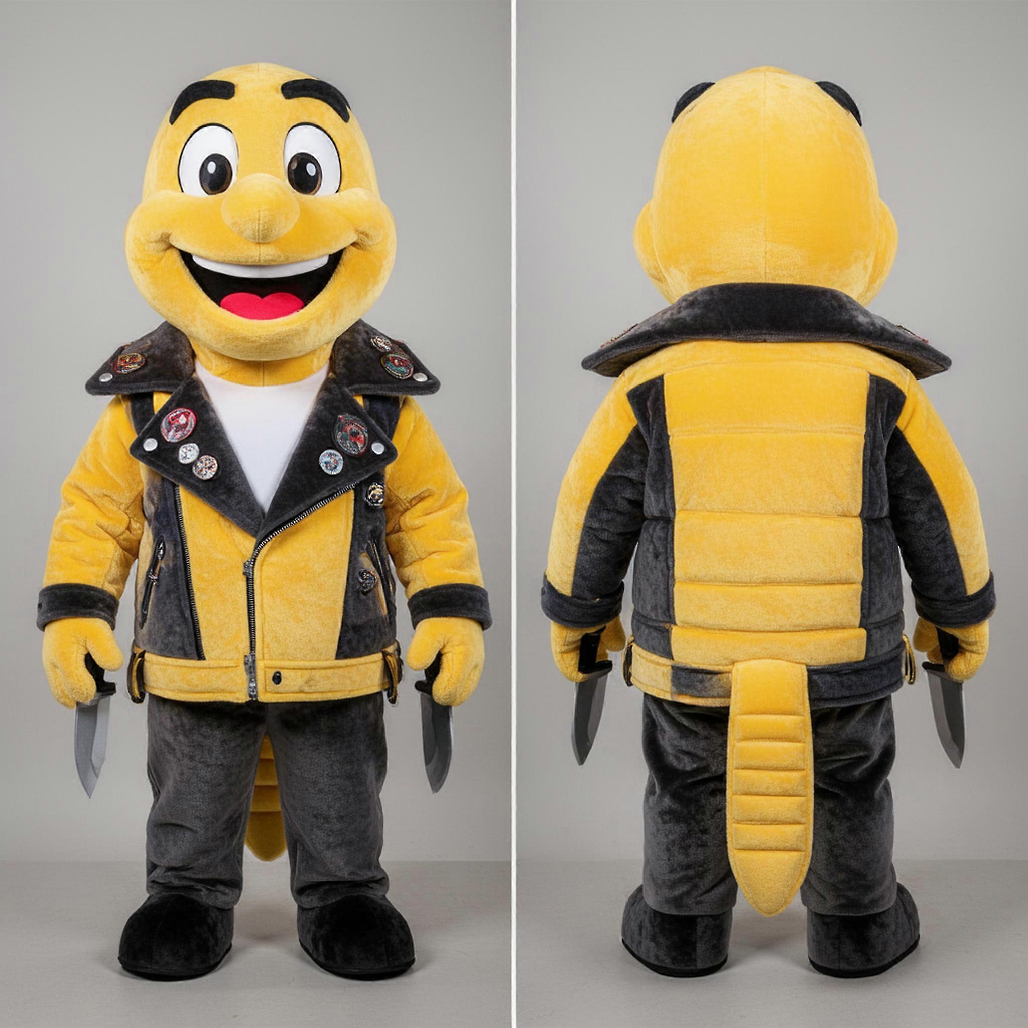 MASTICOT Velvet Yellow Daring Knife Thrower Mascot