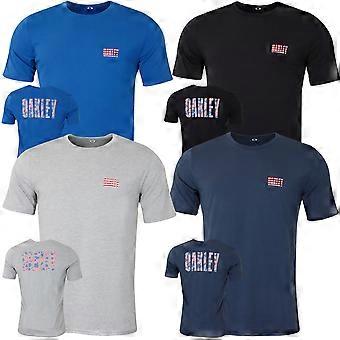 Oakley Mens Oakley USA Tee Léger Respirable T-Shirt