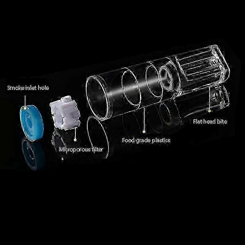 Plastic Cigarette Filter Holder for Smoking, Tar Filtration, Disposable, 100pcs