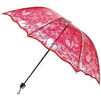 Red Vintage Folding Umbrella Wedding Umbrella for Decoration