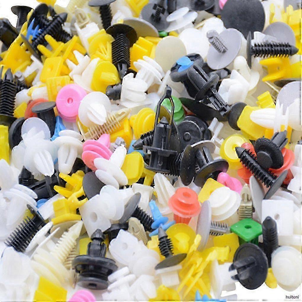 200 Plastic Push-Pin Rivets Vibration-Absorbing