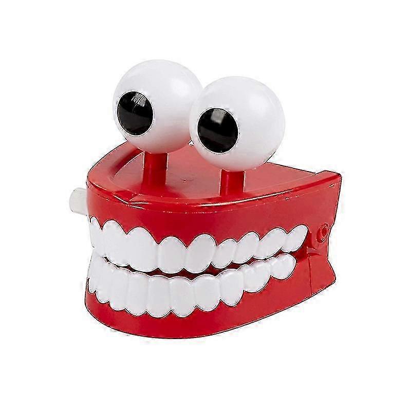 Novelty Clockwork Dentures Toy Fun