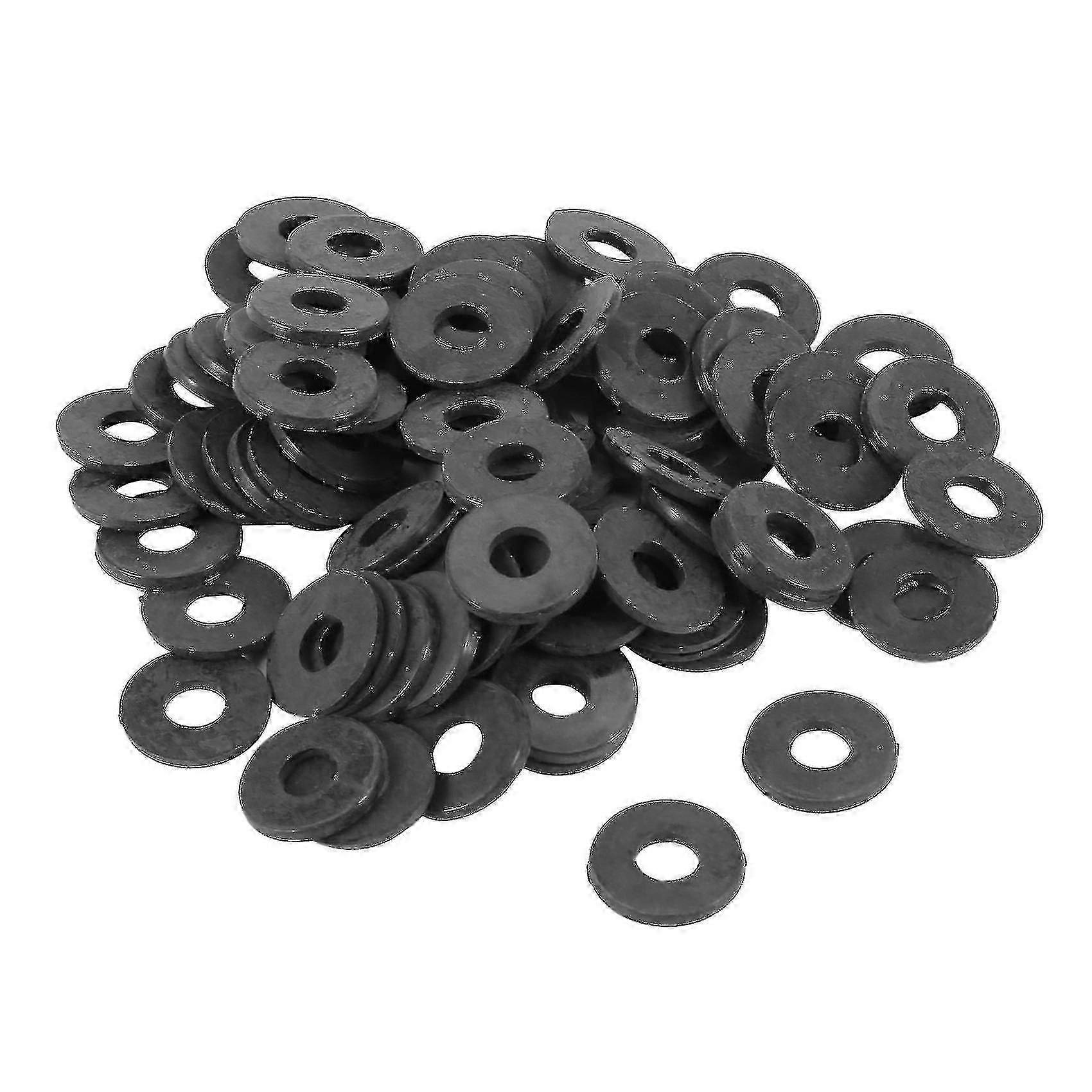 Black M4 Nylon Washers 1mm Thick
