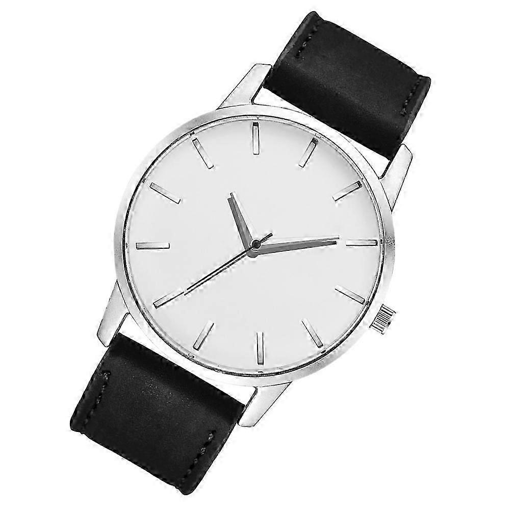 Quartz Men Wristwatch Featuring Precise Movement and Durable PU Strap