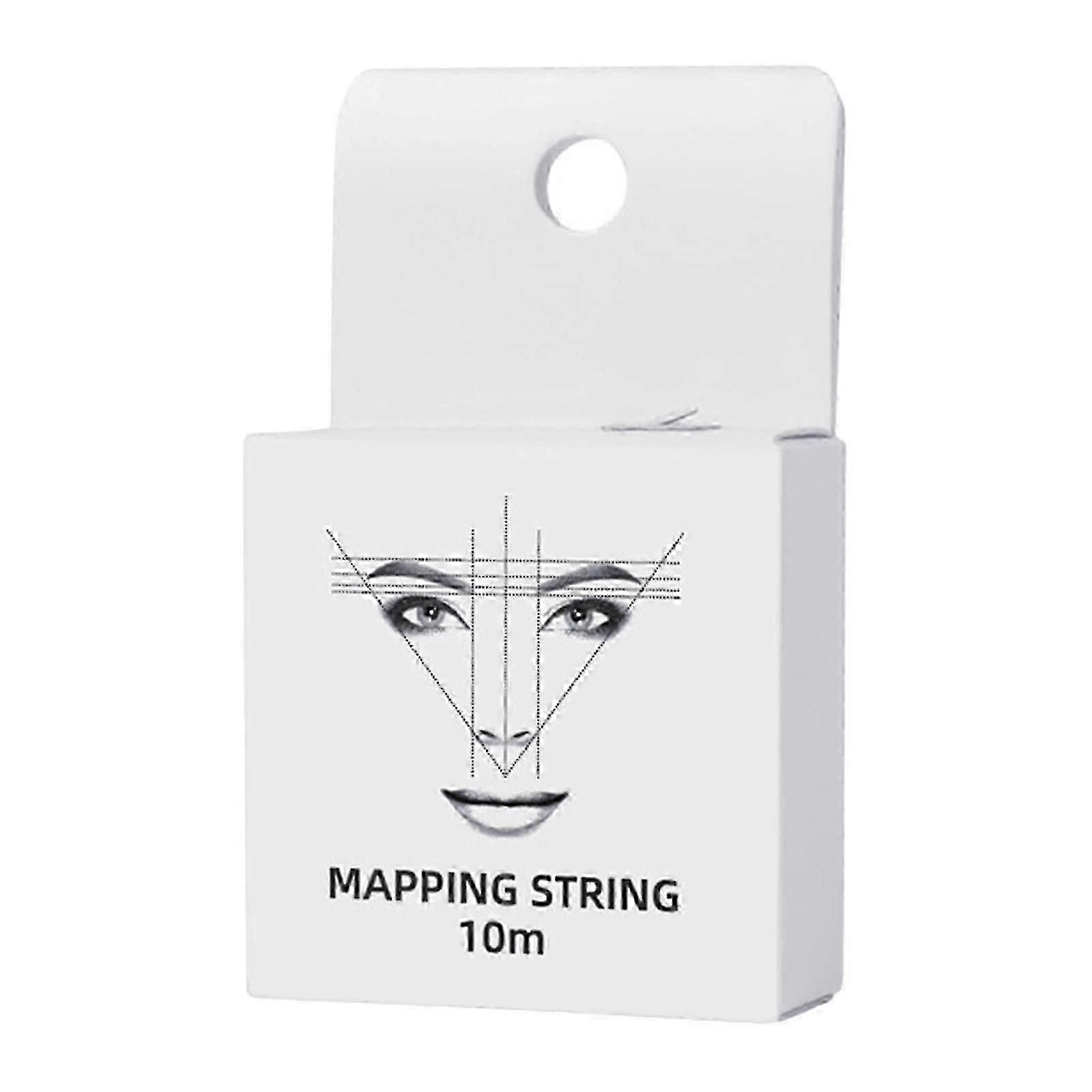 10M Pre-Inked Mapping Strings Measuring Tool for Microblading Eyebrow White CU