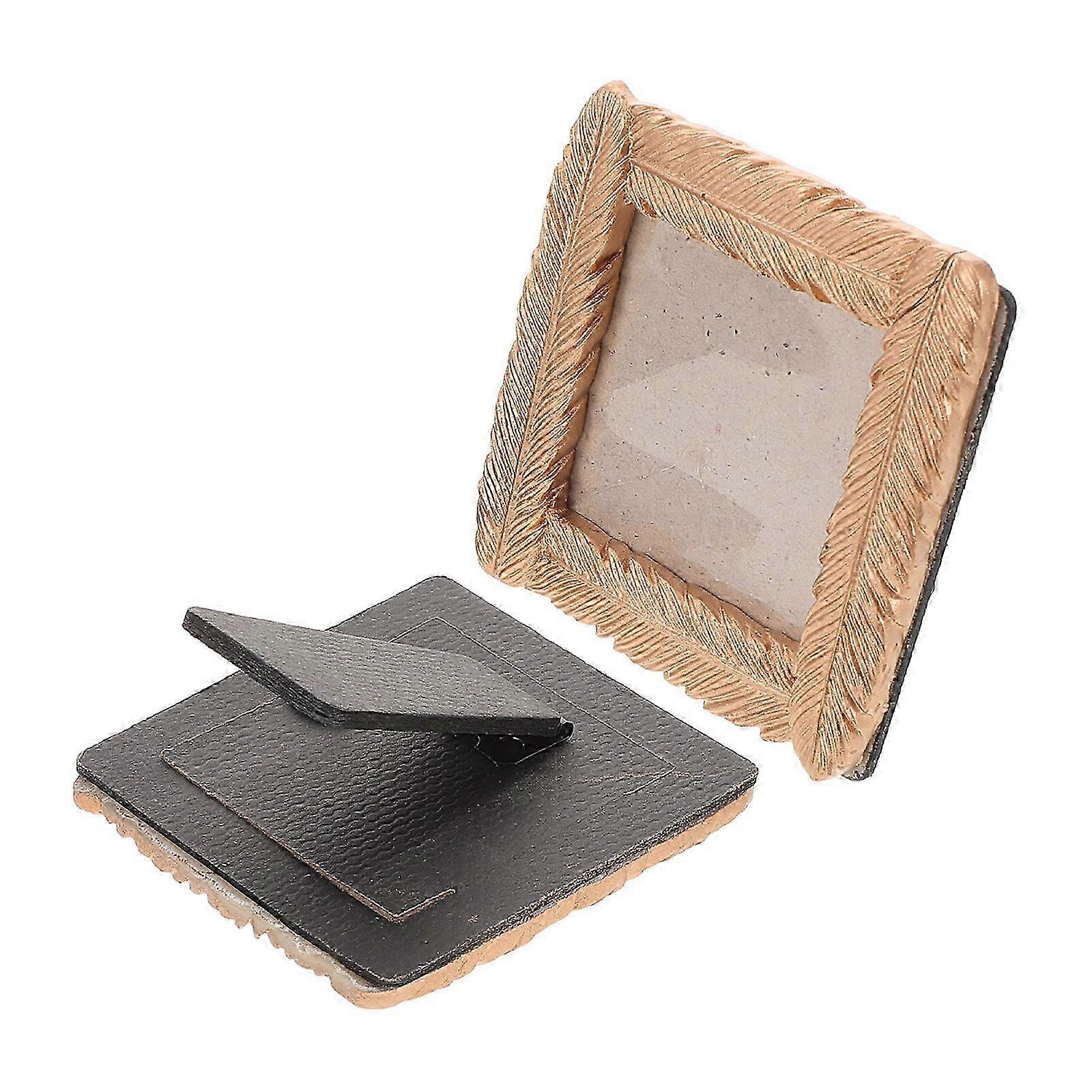 2pcs Photo Frames Luxury Style Picture Frames Desktop Display Small Photo Frames