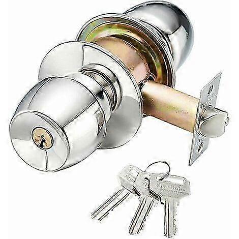 Solid Stainless Steel Round Lock With Key