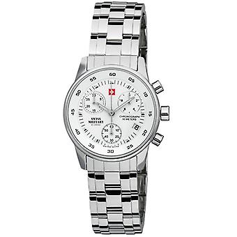 Swiss Military Quartz Analog Woman Watch with SM34013.02 Stainless Steel Bracelet