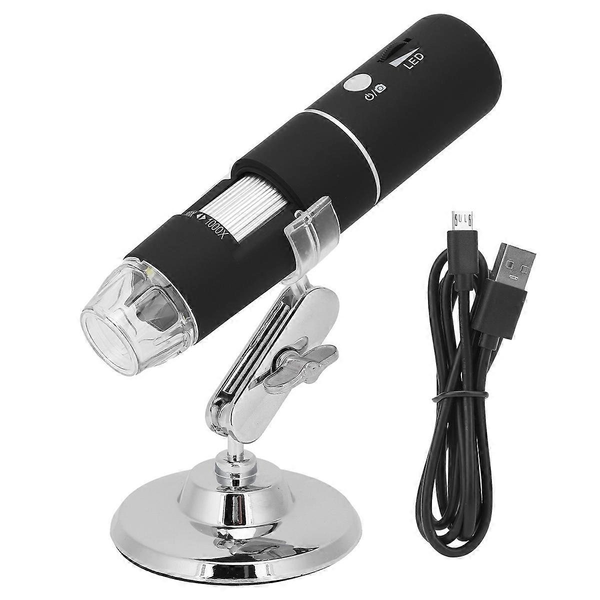 Adjustable Magnification Wireless Digital Microscope With Dimmable LEDs