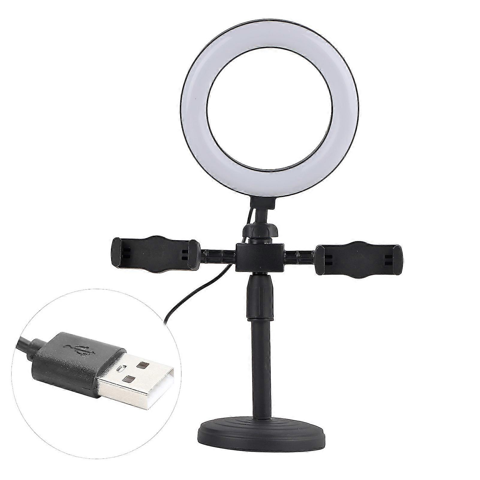 6in 3-Colour Dual-Clip Ring Light