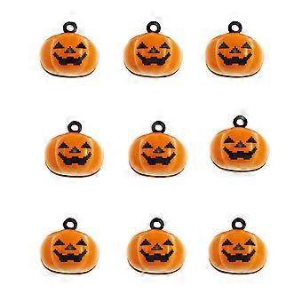 Pumpkin Pet Bells Cartoon Pendant Copper Pet Necklace 10Pcs
