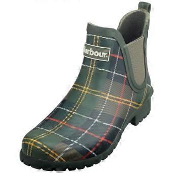 Barbour Wilton Womens Wellington Boots in Tartan