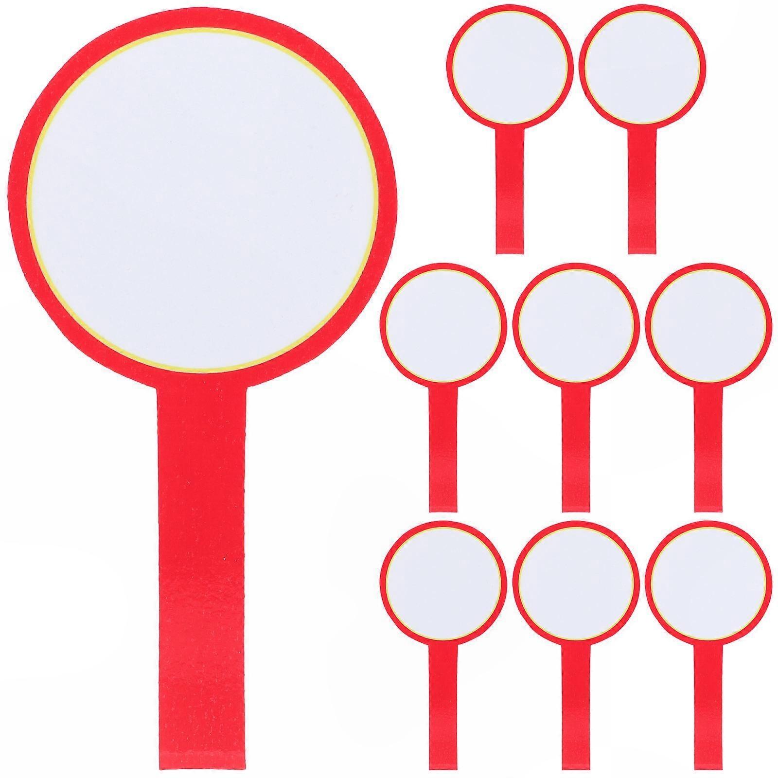 Handheld Use Judges Writable Scoring Boards 8 Pcs PVC