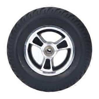 Wheelchair Wheel PU Wheel Alloy Steel Hub Anti Skid Walker Tire Replacement for Cart 7in YEMAA