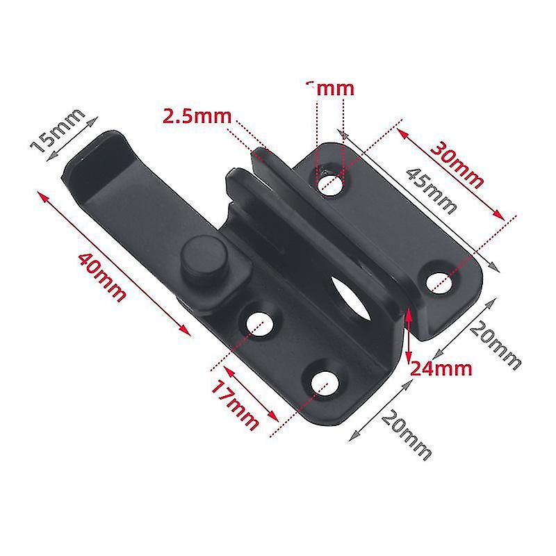 3 Pièces Antique Boîte Serrure Boucle Métal Serrure Loquet Glisser