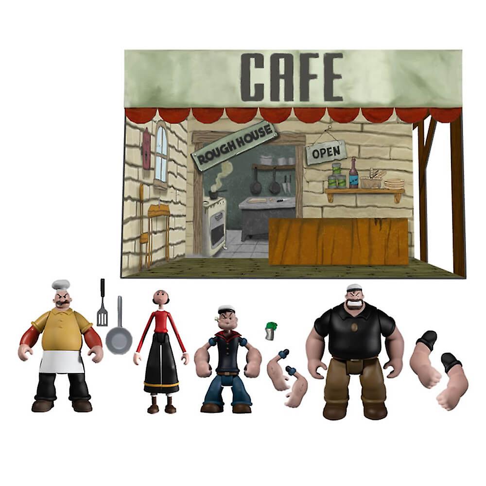 Popeye and 5 Points Nautical Crew Figure with Character Accessories and Playset
