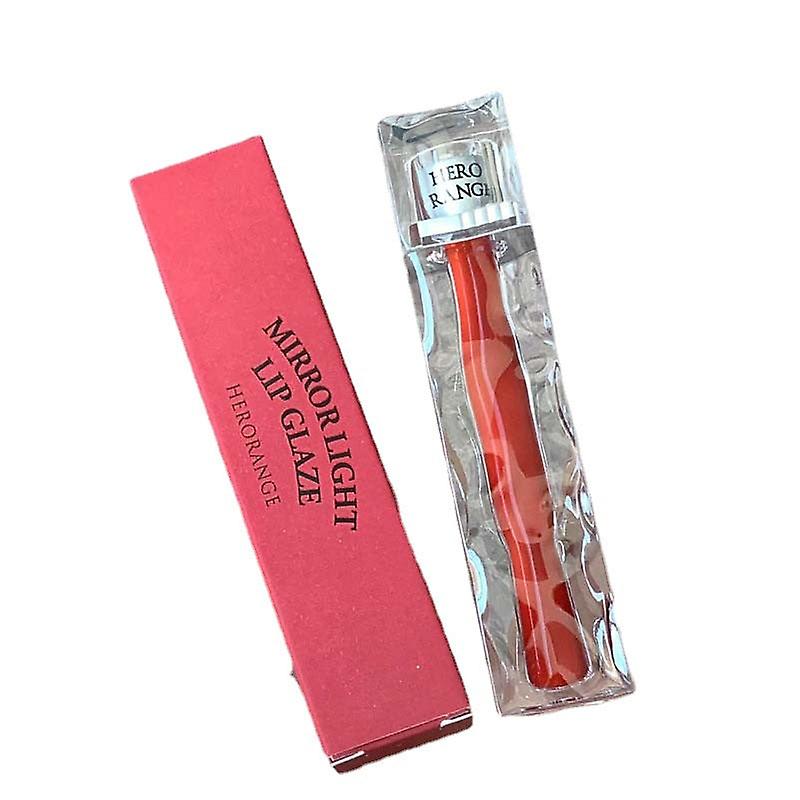 Ice Transparent Crystal Mirror Light Lip Lacquer Moisturizing Transparent Long Lasting Color Rendering No Stain On Cup Film-forming Glass Lip Gloss
