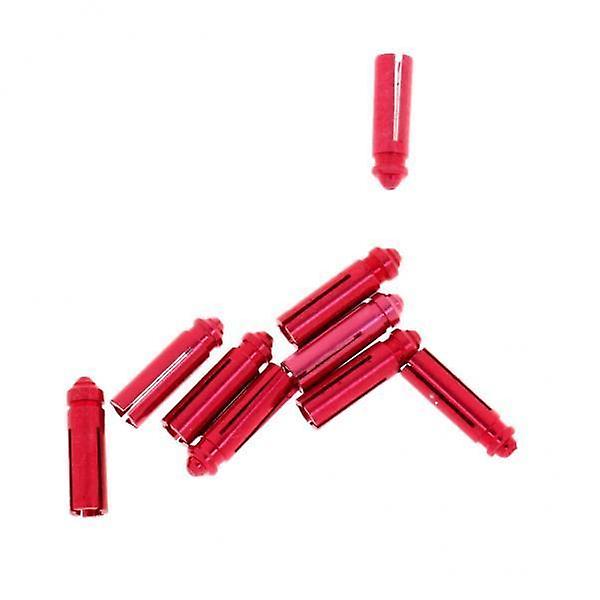6 x Set mit 9 Stück Dart Flight Saver/Protektoren aus eloxiertem Aluminium, Rot