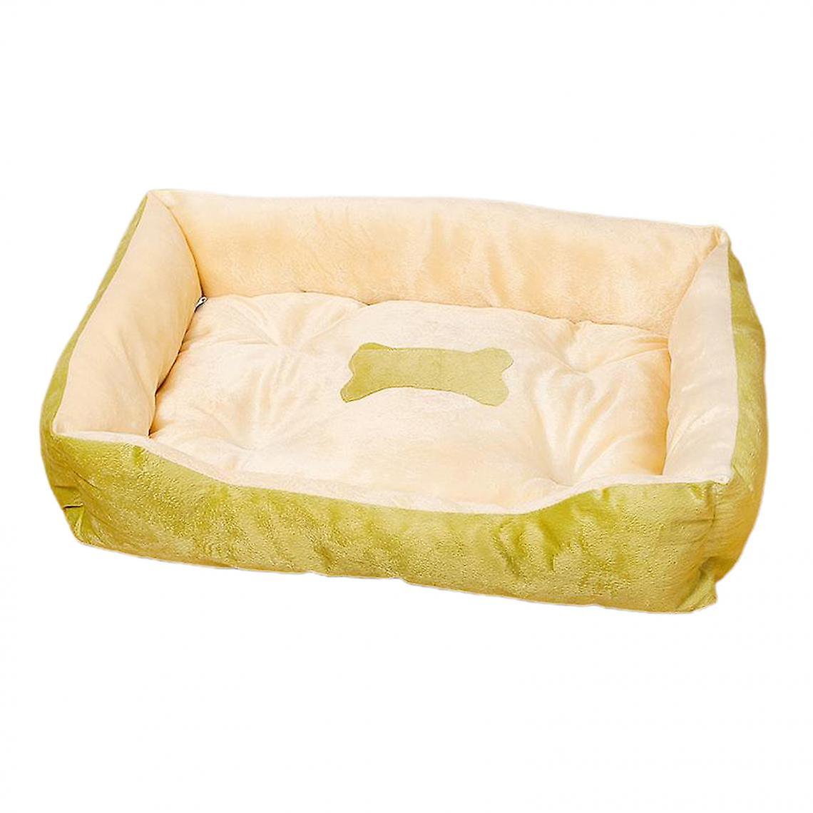 Soft And Warm Pet Bed Dog Cat Cushion Mat Comfortable Plush Bed Blanket Blue 58x46 Cm