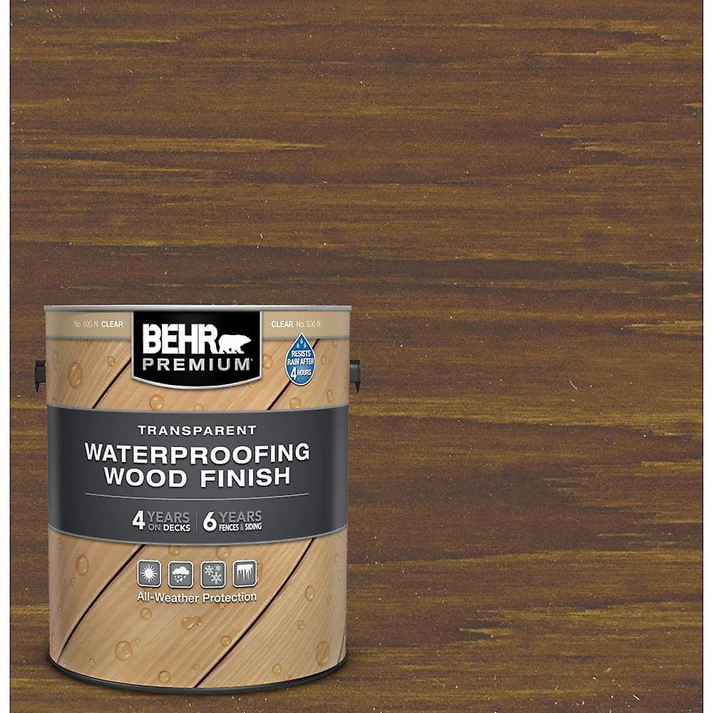 1 gal. #T-104 Cordovan Brown Transparent Waterproofing Exterior Wood Finish