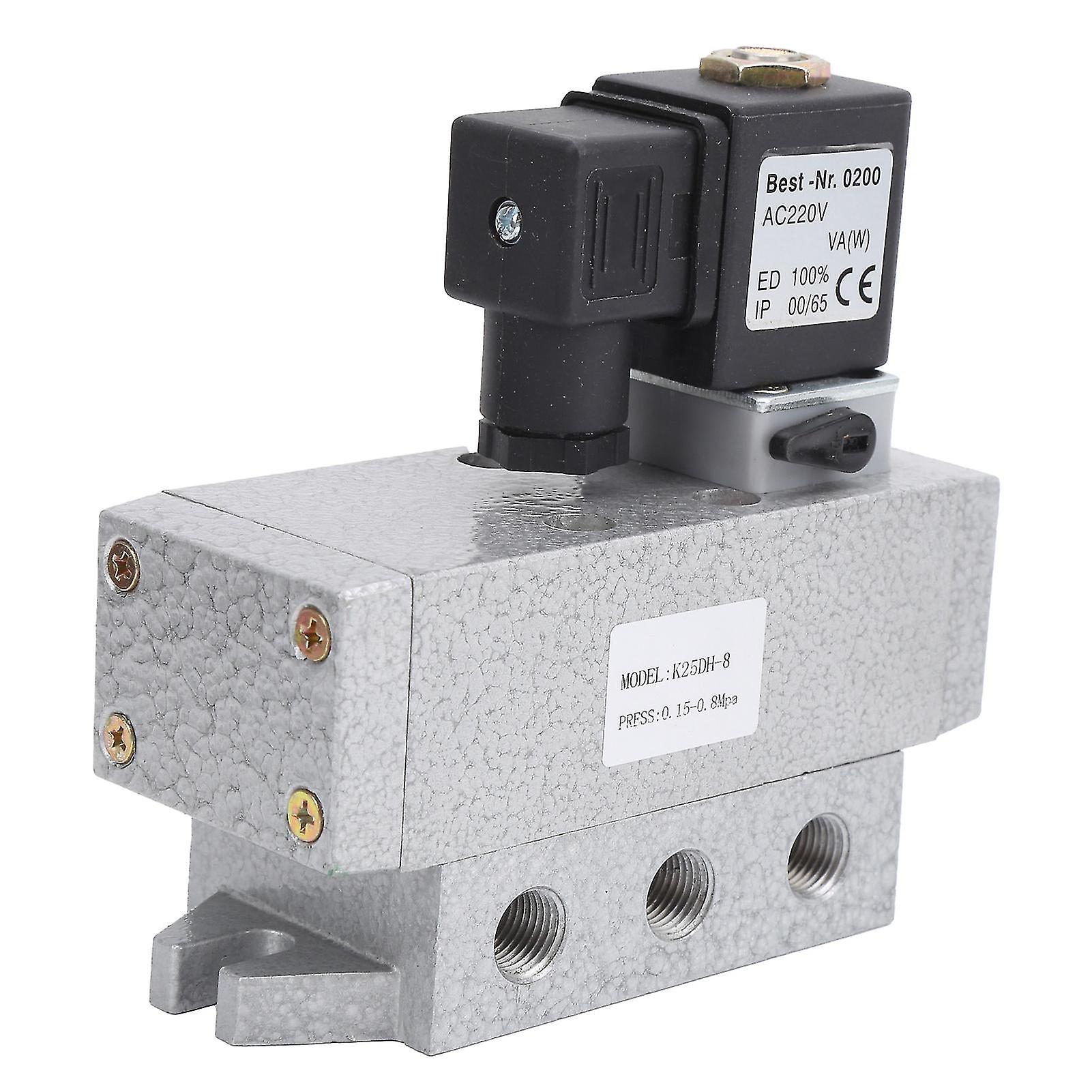 2 Position 5 Way Solenoid Valve Single Electric Control Industrial Supplies K25dh8ac 220v