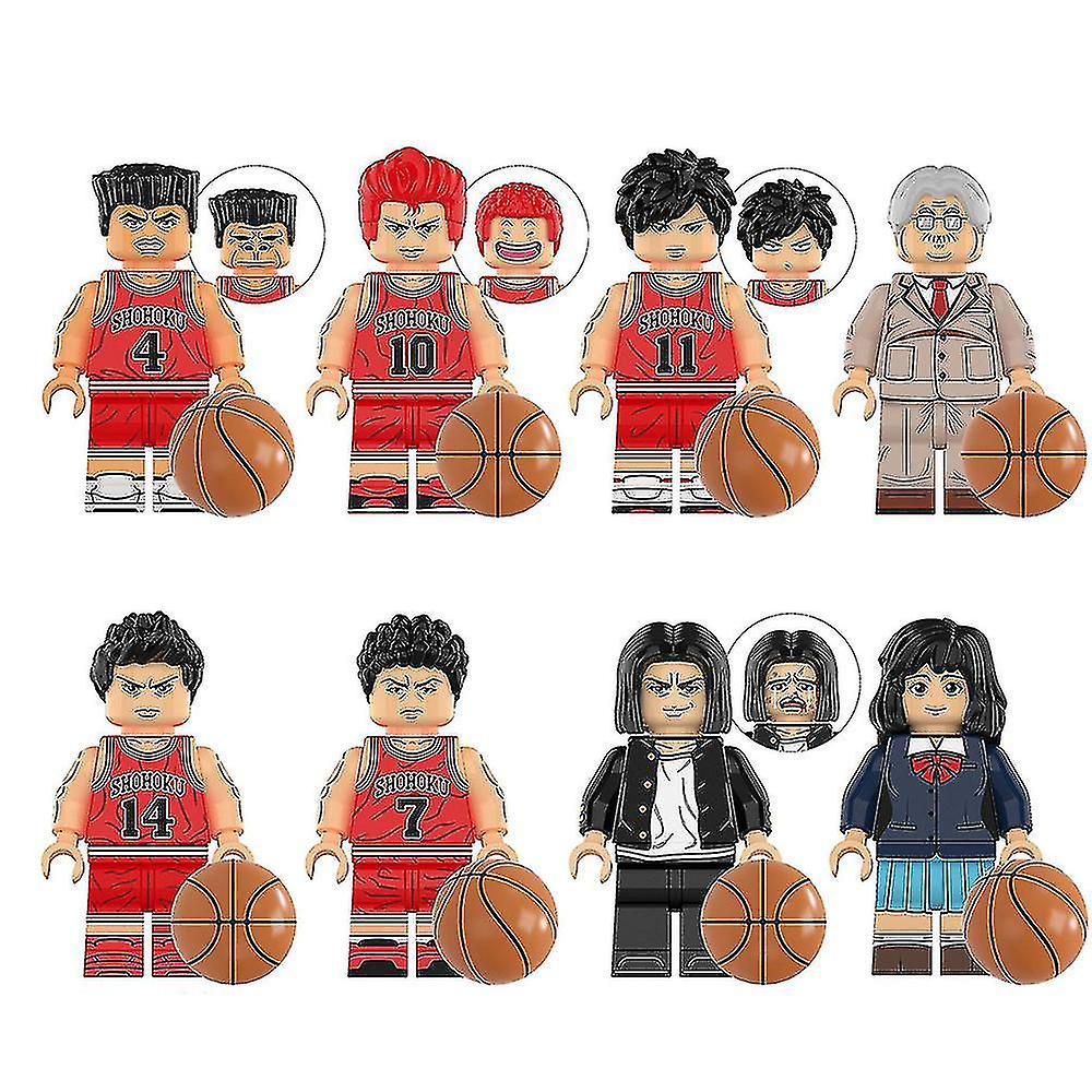 The First Slam Dunk Building Block Figures Set Of , Collectible Assembled Figures Playset Toys Gifts