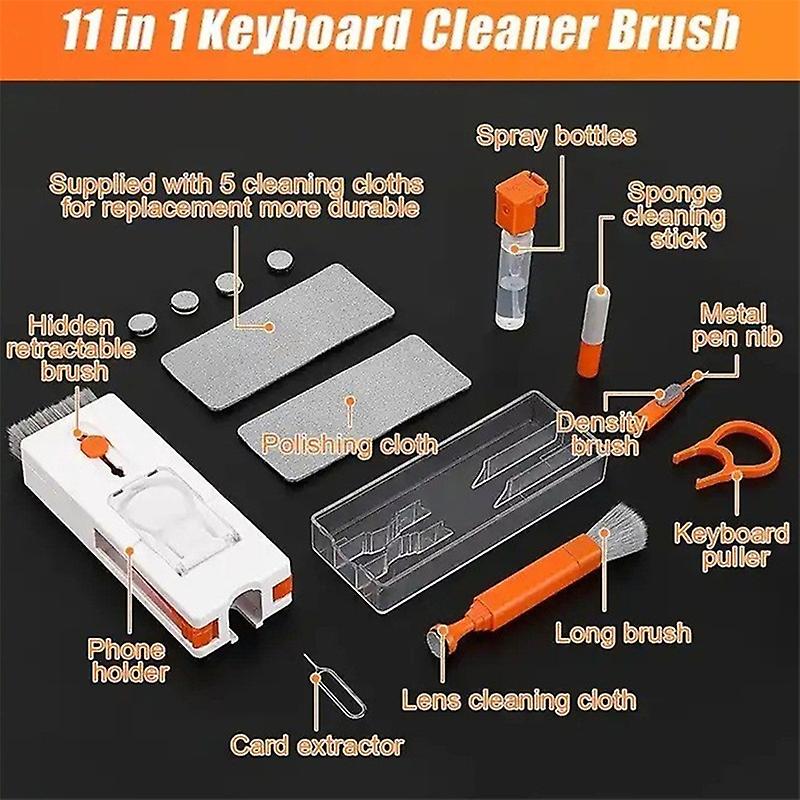 11-in-1 Cleaning Kit Computer Keyboard Cleaner Brush