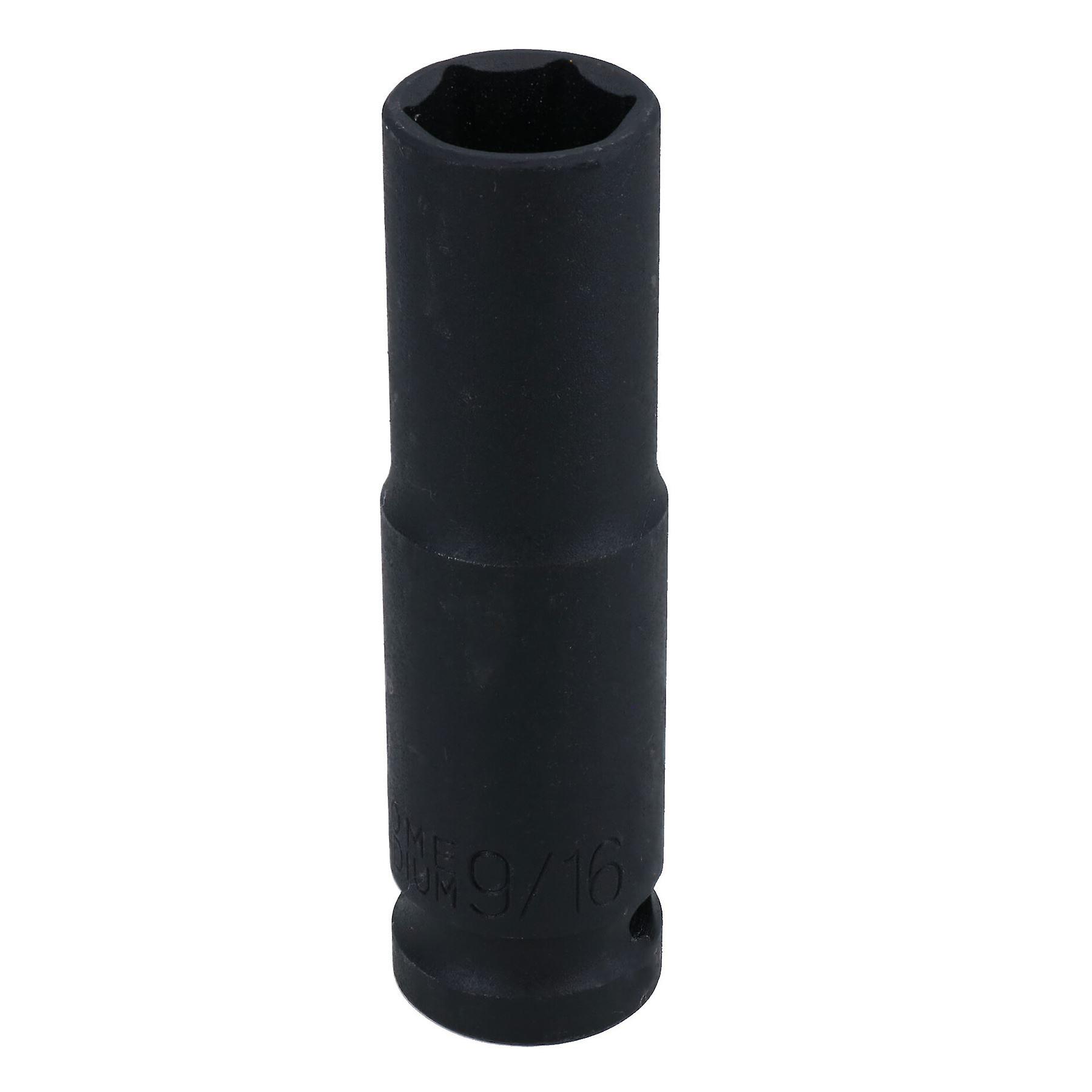 9/16in Double Deep Impact Imperial SAE Socket 1/2in Drive 6 Sided Single Hex