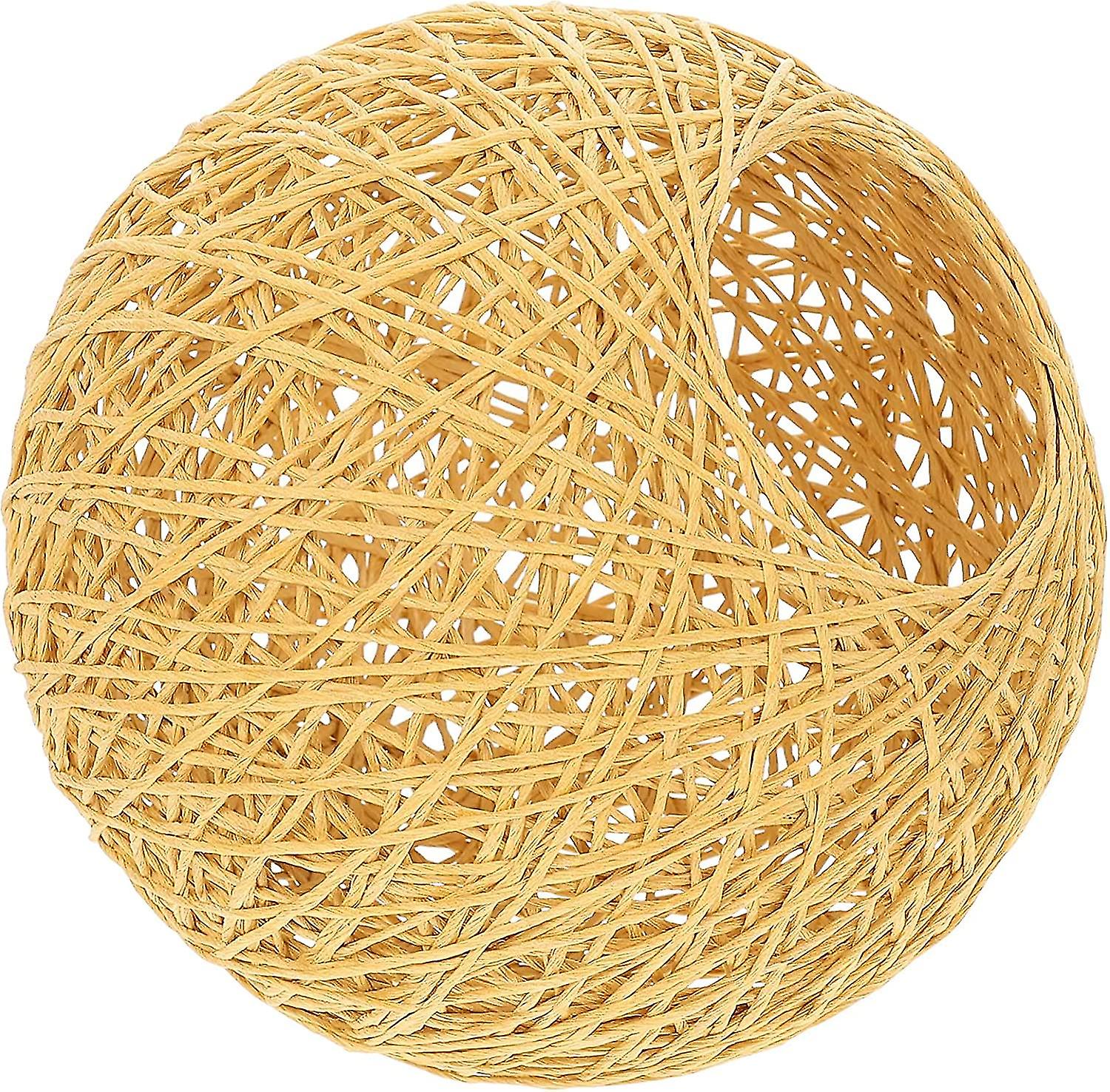 1 Pcs Paper Rattan Lampshade Rattan Ball Lampshade Paper Lamp Cover Rattan Lampshade For Lamps
