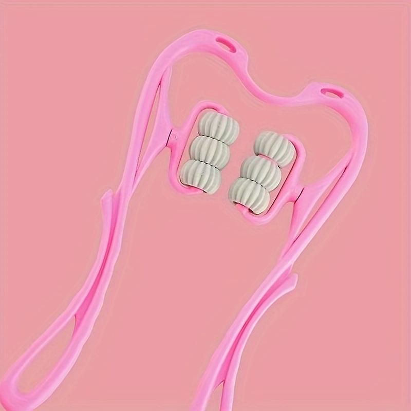 1/2 יחידות רב תכליתי ידני מעסה עמוד שדרה צווארי 1 pc שישה גלגלים רולר צוואר מעסה כף יד עיסוי עצמי שרירים הרפיה נקודות לחץ רלי