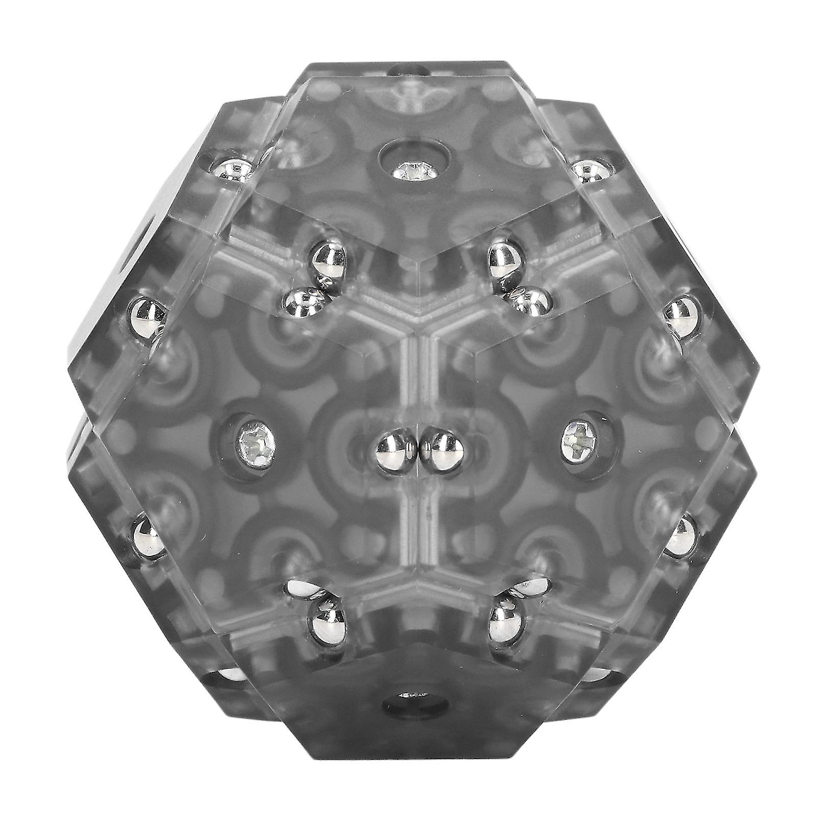 Gray Pentagonal Magnetic Building Blocks - Portable Stress Relief Toy for Adults