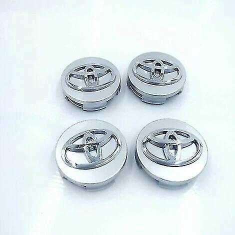 4pcs Car Logo - Silver
