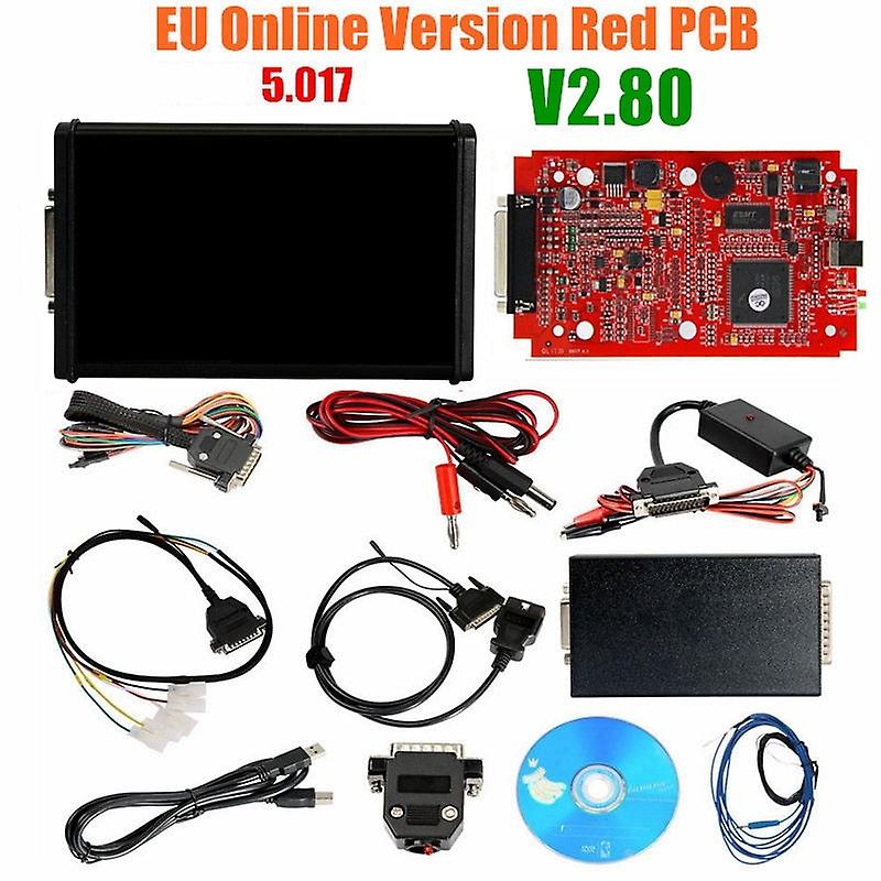 K-svit Kess v2.80 Eu v2 v5.017 v2.53 ktag 4led v7.020 v2.25 röd kretskort online ingen token obd2 ecu chip programmerare med Murata filter
