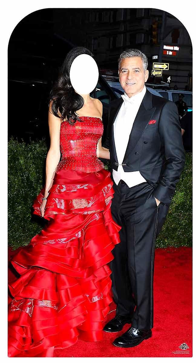 George Clooney Ünlü Çift Stand Lifesize Karton Cutout / Standee