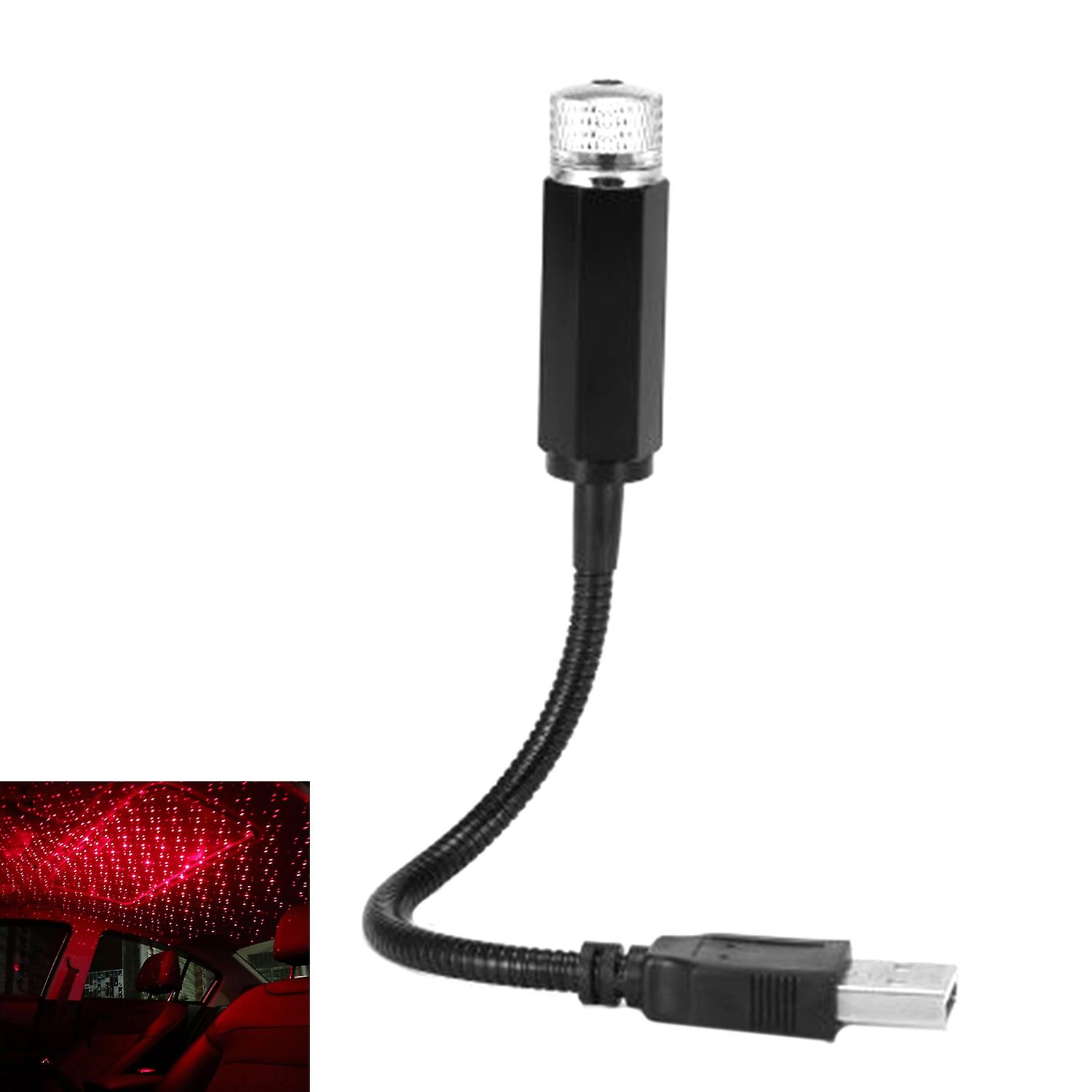 Ambient Star Light Starry USB Metal Modified Roof Interior Decor Lamp Projector compatible Car