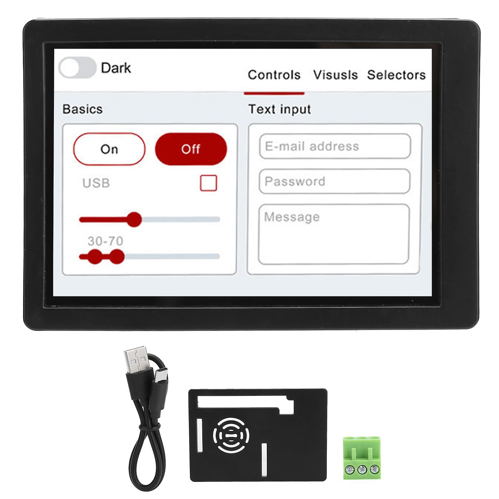 Moniteur à écran tactile capacitif, écran IPS innovant de 3,5 pouces avec grand angle de vision, pour Raspberry Pi et au-delà (interface alimentée par batterie)