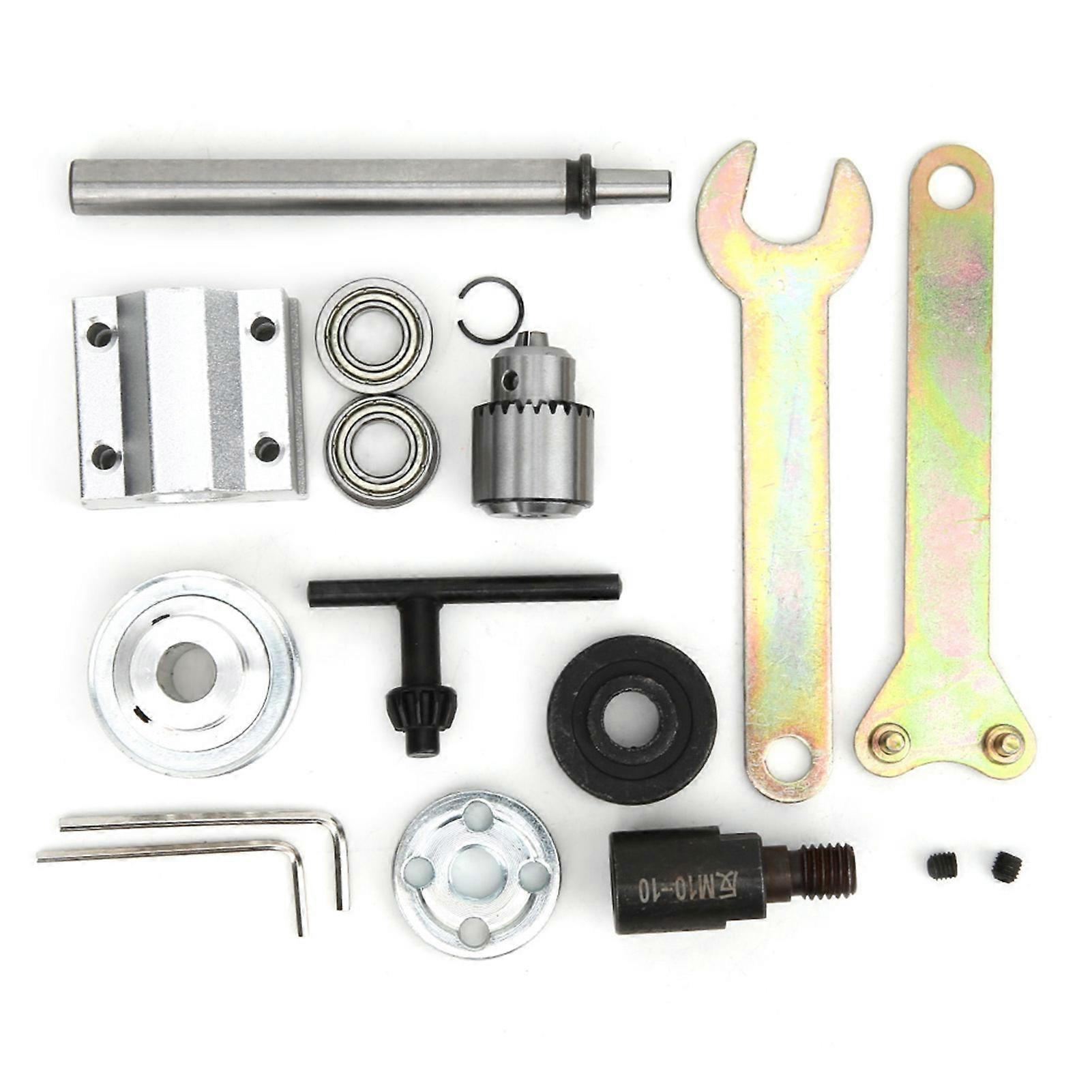 TICFOX Powerless Spindle Drill Set Unpowered Spindle Assembly DIY Woodworking Cutting Table Drill Accessory JTO Drill Chuck