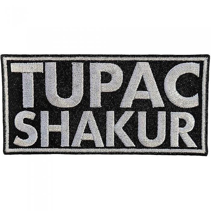 Tupac Shakur Woven Logo Iron On Patch