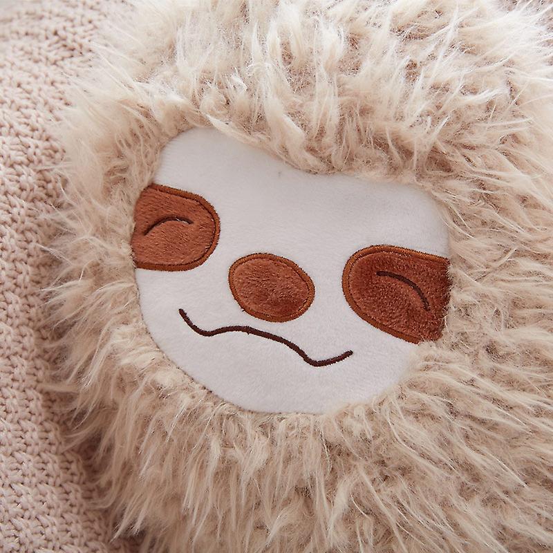 Furry Sloth Cushion Stuffed Animal Plush Toy Gifts for Kids Home Sofa Decor New