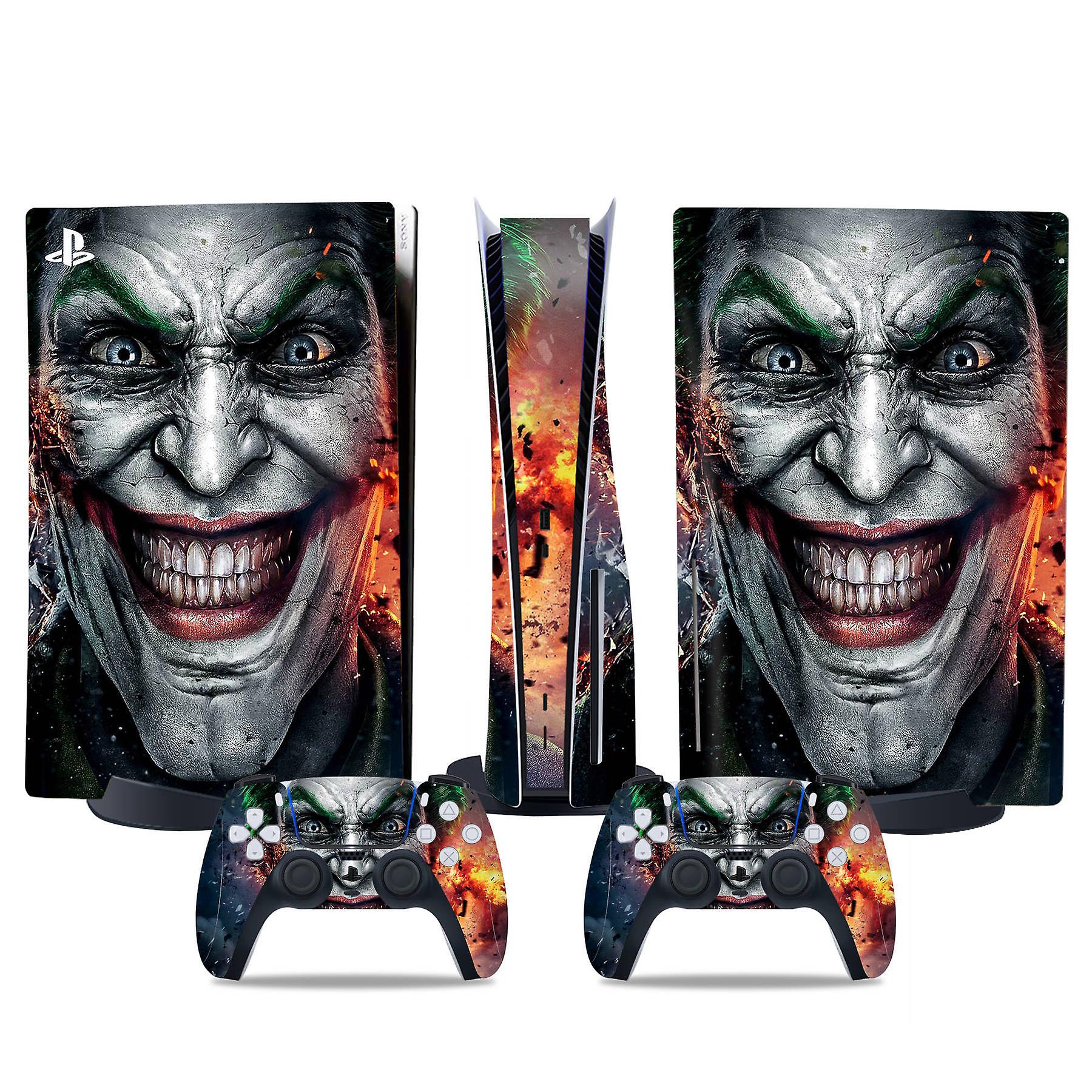 PS5 optical drive version sticker, cool PS5 skin, controller handle,for PS5 console and controller,DC cartoon,Joker1