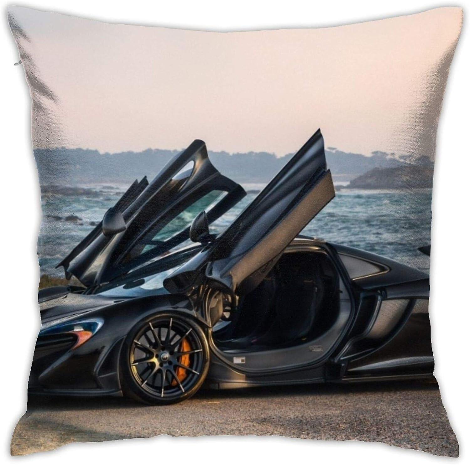 P1家の装飾枕カバーベッドソファソファクッション正方形枕カバー45cm * 45cmを離陸する準備ができました