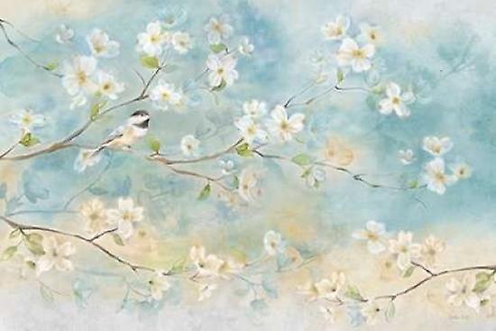 Dogwood Chickadee Poster