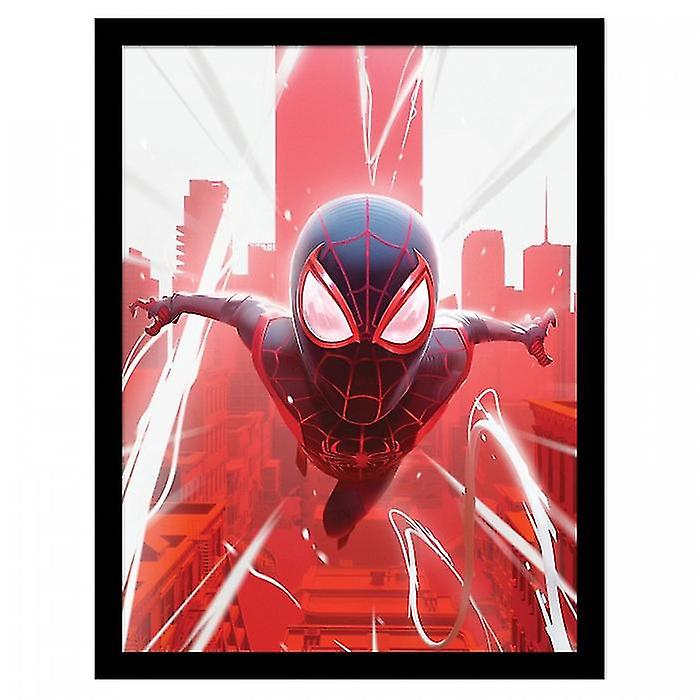 Spider-Man Swinging Ingelijste Poster