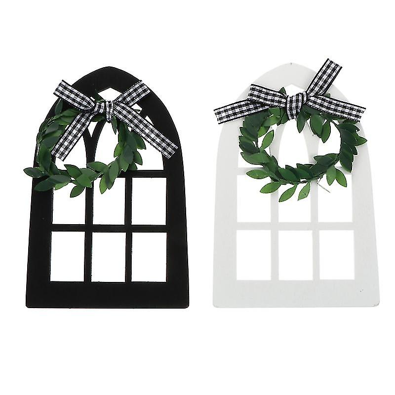 2pcs Wooden Hanging Decor