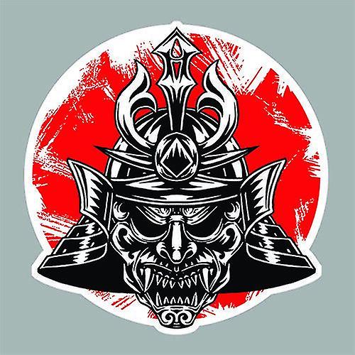 ثقافة الساموراي اليابانية النينجا الجمجمة اليابانية بوشيدو الروح ملصق بولي كلوريد الفينيل للماء مناسبة لجميع أنواع