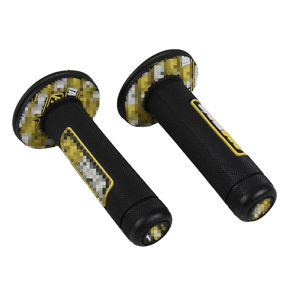 カラフルなハンドルMX Grip ProグリップフィットジェルGpオートバイダートピットバイクバイクラバーハンドルバーグリップテーパープロ1ペア