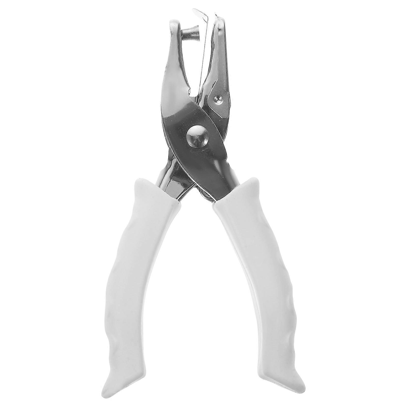 Portable Hole Puncher Office Card Puncher Multi-function Paper Puncher Home Accessory White