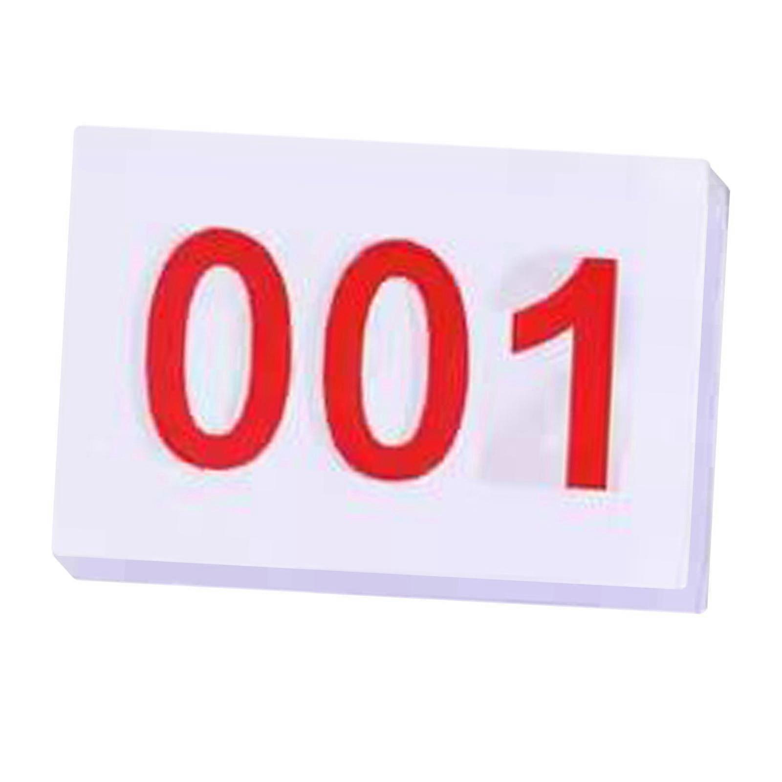 Running Bib Lightweight Competitor Numbers for Gymnastics Basketball Soccer 001 to 100